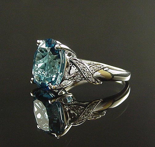 Rare Estate 18K Shopnbc Chuck Clemency 6.10 Ct London Blue Topaz 