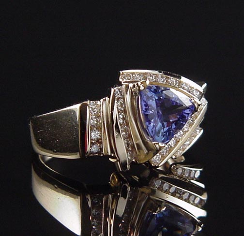 Amazing Estate 14K Yellow Gold Le Vian Levian Tanzanite Diamond 