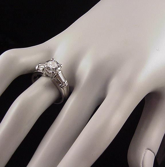   SCOTT KAY PLATINUM DIAMOND ENGAGEMENT RING 8MM CENTER 2.94 CT  