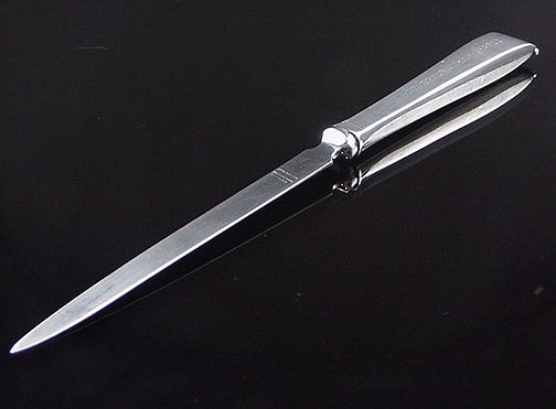 Historical Gorham Governor Chafee 18K 925 Letter Opener  